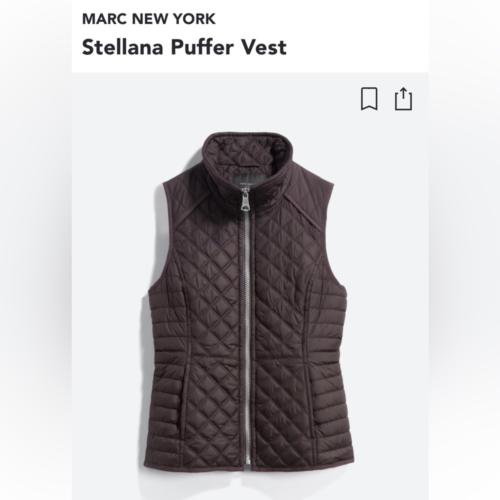 EUC Marc New Your puffer vest size large